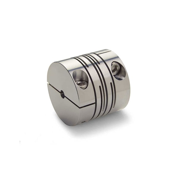 Slit Coupling, Clamp, Short, Bores 9mmx0.188", OD 0.787", Aluminum